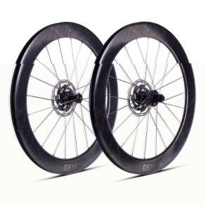 ERE GENUS II AE 65-R CARBON DISC WHEELSET SRAM XDR BLACK/BLACK