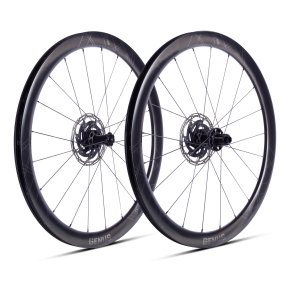ERE GENUS II CL 45 CARBON DISC WHEELSET SHIMANO HG11 BLACK/BLACK