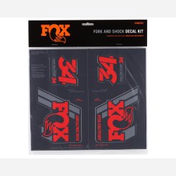 FOX Decal 19 Heritage, Fork &amp; Shock Kit, Red