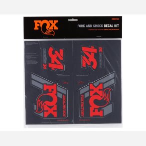 FOX Decal 19 Heritage, Fork & Shock Kit, Red