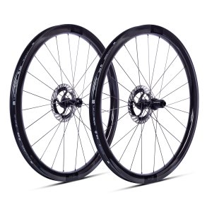 ERE TENACI GA 40 CARBON DISC GRAVEL WHEELSET SRAM XDR GLOSSY BLACK/BLACK