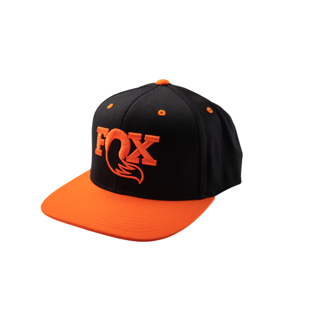 FOX Authentic Snap Back Hat Black/Orange O/S