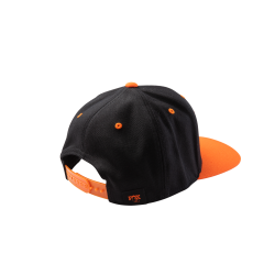 FOX Authentic Snap Back Hat Black/Orange O/S