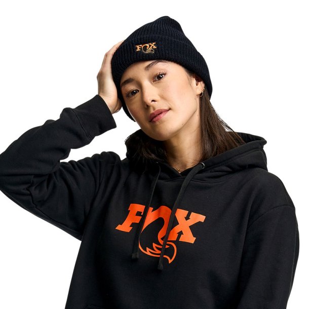 FOX Beanie Loose knit fisherman; black