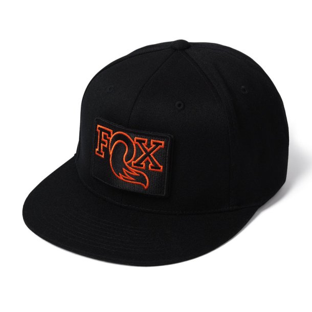 FOX Hat Patch Snapback; one size; black