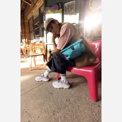 ORTLIEB Velo-Sling Cyber, 3L, cyber blue - cyber pink